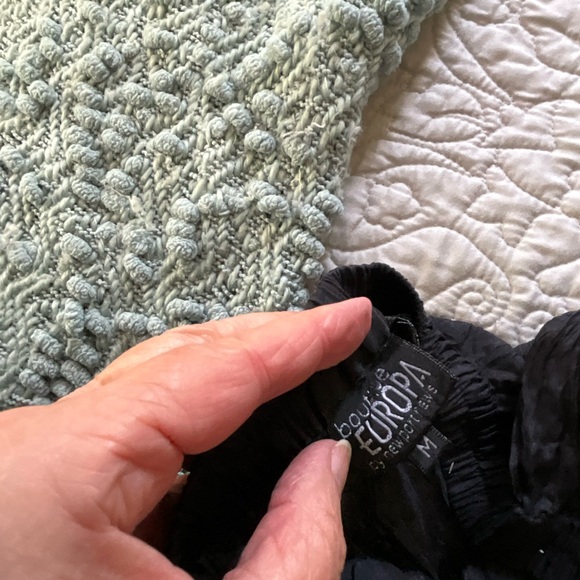 Boutique Europa 100% Silk Crinkled Maxi Skirt Medium - Picture 4 of 7